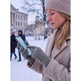 thumbnail image 6 of Deago Womens Winter Warm Gloves With Sensitive Touch Screen Texting Fingers, Fleece Lined Windproof Gloves (Gray), 6 of 8