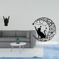 thumbnail image 2 of Juego de estatuas de gestos de rock, escultura de mano de música rock, figura de gato, decoración de pared de metal, adorno minimalista de resina, ade, 2 of 8