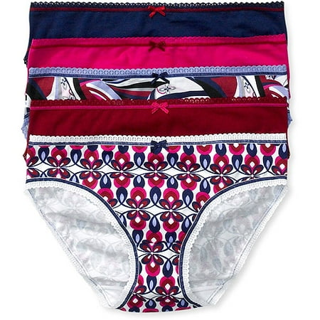 Secret Treasures - Stretch Cotton Bikini Panties, 5-Pack