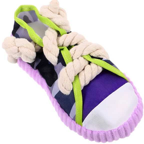 BESTSKY Dog Chewing Toy Teeth Grinding Dog Toy Funny Shoe Shaped Puppy Biting Plaything