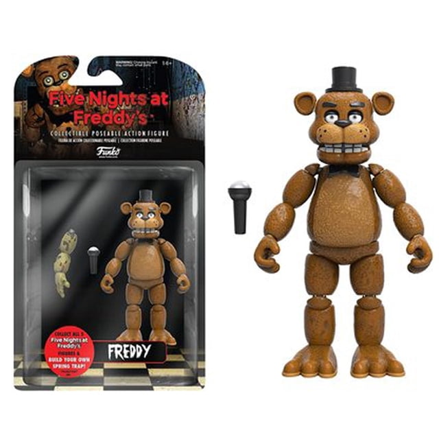 figuras de acción de fnaf de pvc, juguetes de modelos de freddy golden movibles, blacklight bonnie foxy chica, freddy frostbe, 15cm Figura remasterización Freddy de 15 cm en PVC, oso articulado con sombrero de copa y micrófono desmontable, articulaciones móviles en hombros, codos y rodillas, acabado texturizado dorado, presentada en blister coleccionable Five Nights at Freddy's, adecuada para colección o exhibición.