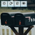 thumbnail image 4 of Números de buzón reflectantes Uxcell, 3 juegos de números de buzón negros impermeables de 3 pulgadas para pegatinas de números exteriores para buzón, 4 of 6
