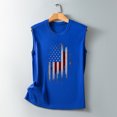 thumbnail image 5 of IROINNID Women's Round Neckline T-Shirt Sleeveless 4th Of July Summer Casual Loose Tops Independence Day, 5 of 5