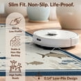 thumbnail image 6 of Design&I 8'x10' Washable Area Rug Fish Cabin Vintage Lake Map Nautical Wildlife Motif Border Fishing for Dining Room, Large Office, Lounge, Snag-Free, 6 of 7