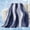 Blue, variant on Navy Blue Cooling Blanket for Hot Sleepers, Soft Breathable Cool Summer Blanket for Night Sweats, Modern Moire Abstract Ripple Geometric Lightweight Ice Silk Bed Throw Blankets All Season 60"x80"
