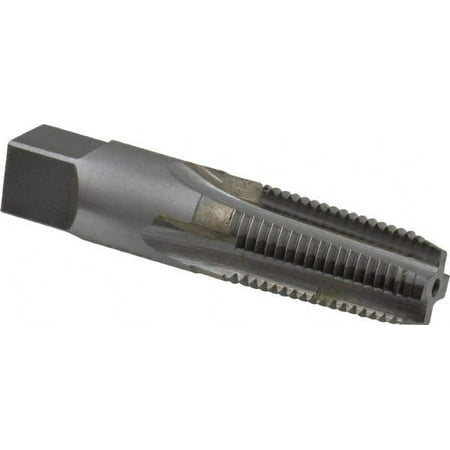 

Made in USA 1/4-18 NPTF 4 Flute Carbide-Tipped Standard Flute Tap Bright Finish 2-7/16 OAL 7 to 10 Chamfer