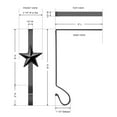 thumbnail image 4 of Wrought Iron Christmas Stocking Hanger  8"-Star - Black (Set of 6) by Park Designs, 4 of 4