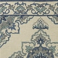 thumbnail image 3 of 5' x 7' Ivory or Blue Vines Bordered UV Treated Indoor Outdoor Area Rug, 3 of 5