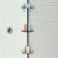 Home Basics 3 Tier Tension Rod Shower Caddy