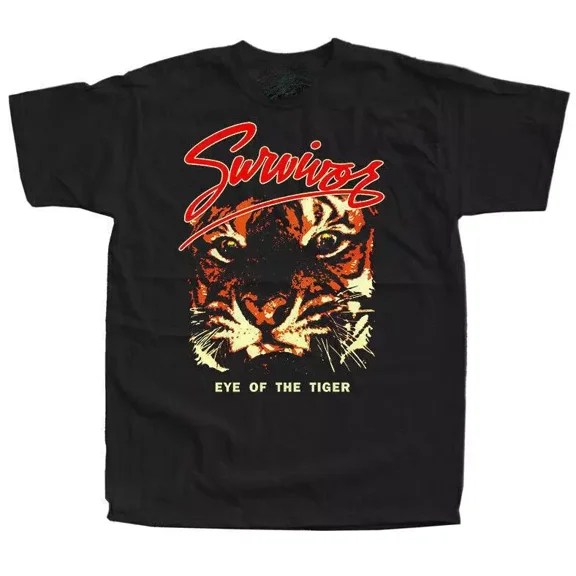 Vintage Survivor Band Eye Of Tiger T-shirt, size S-5XL