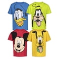 thumbnail image 1 of Camiseta Disney Mickey Mouse Goofy Donald Duck para niños 3T, paquete de 4, 1 of 9