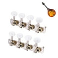 thumbnail image 4 of Steel + Acrylic + Copper Tuning Pegs, Mandolin Machine Head, White + Silver Exquisite Outlook For 8 String Mandolin, 4 of 8