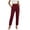 #0292-Wine, variant on Pounoo Womens Work Trousers High Waist Pleated Straight Leg Plain Womens Dress Pants Regular Fit Office Commute Soft Womens Dress Pants