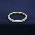 thumbnail image 3 of AFFY 1 CT Moissanite Diamond Eternity Wedding Band Ring for Women 14k Yellow Gold over Silver-10, 3 of 6