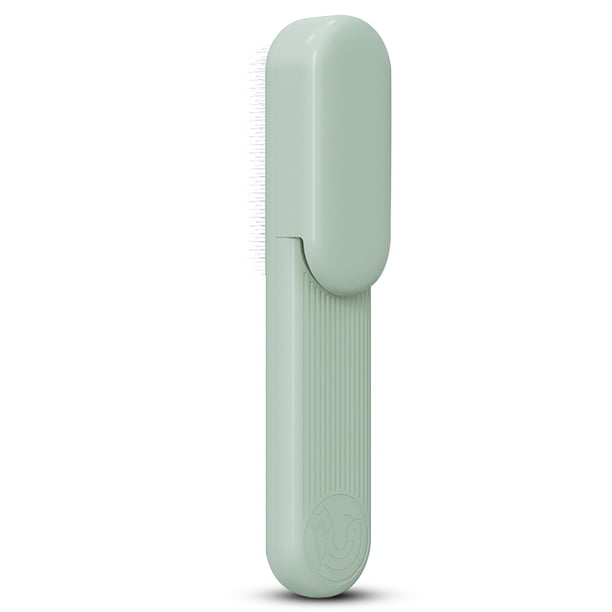 Pasquía de mano Cepillo de pelo Cepillo de cabello Acero inoxidable Ropa de doble cara Removedor de pelusa Autoimidia Herramienta de aseo Sofá Mascotas Gadgets Verde claro sidaley PT000744-02