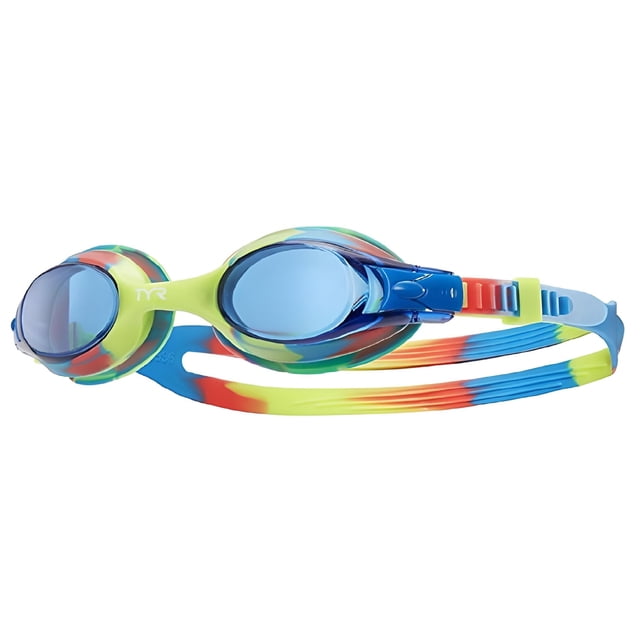 Gafas de natación TYR Swimple para niñas, color rosa y morado, de 3 a 10 años