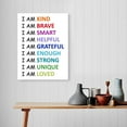 thumbnail image 5 of Affirmations for Kids Canvas Wall Art,I Am Kind,Brave Motivational Quote Artwork Painting Prints Poster Ready to Hang for Kids Teens Classroom Nursery Read Room Wall Decor,12x15 Inch, 5 of 6