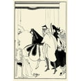 thumbnail image 2 of Beardsley, Aubrey 23x32 Gold Ornate Wood Framed with Double Matting Museum Art Print Titled - Savoy 1896 Vol.6 - Death of Pierrot, 2 of 4