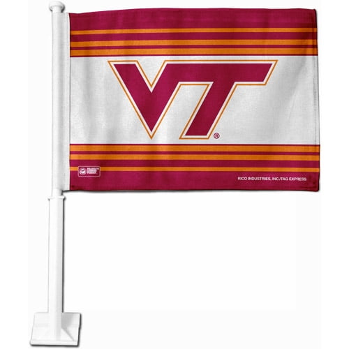NCAA Virginia Car Flag Multicolor One Size