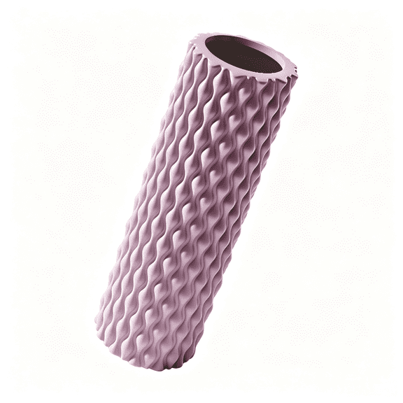Dotted Float Massage Roller, Solid Yoga Column Massage Foam Roller (Taro Purple)