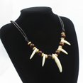 thumbnail image 5 of Collar Caiyao Tribal con Diente de Lobo Acrílico Ajustable, 5 of 5