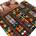 thumbnail image 2 of 6'x9' Area Rugs, Colorful Boho Indoor Outdoor Area Rug for Living Room Bedroom, Farmhouse Abstract Geometric Ethnic Art Washable Bathroom Rugs Kitchen Floor Carpet Mats Home Decor Aesthetic, 2 of 8