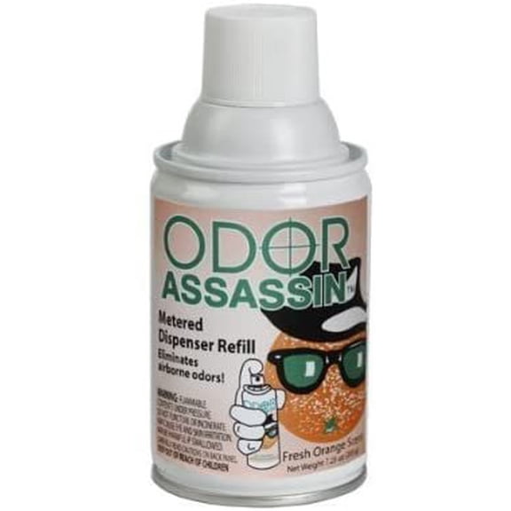Odor Assassin Air Freshener Metered Dispenser Refill, Fresh Orange