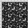 thumbnail image 4 of oneOone Viscose Chiffon Black Fabric Hen Sewing Craft Projects Fabric Prints By Yard 42 Inch Wide-LP, 4 of 6