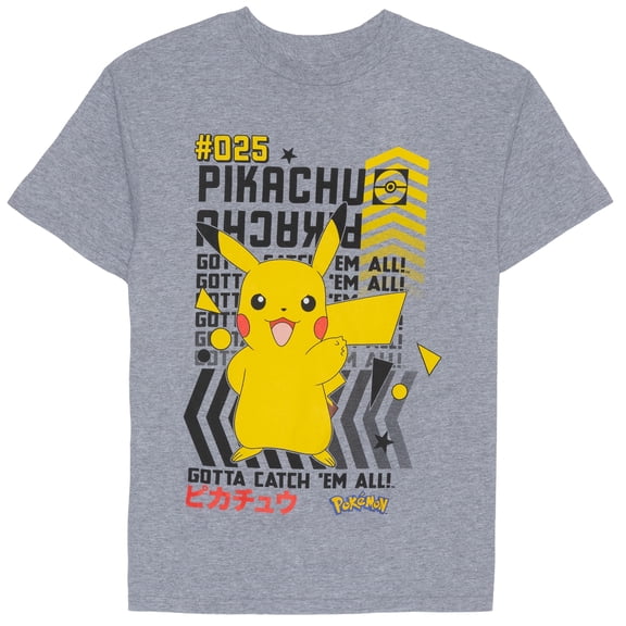 Pokemon - Pikachu GO! - Boy's Short Sleeve Graphic T-Shirt