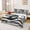 Black White 01, variant on Erosebridal Baseball Patchwork Bed Sheets, Red Buffalo King Sheets for Men and Women, 4pcs