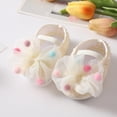 thumbnail image 3 of Non-Slip Princess Shoes Christening Crib Shoe and Headband Set for Baby Girl, 3 of 5