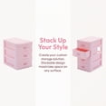 Plastic Drawer Organizer, 3 Drawer Stackable Storage Drawers for ...