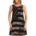 thumbnail image 1 of Disketp American Flag with Desert Camouflage para Vestido sin Mangas para Mujeres, Vestidos de Verano para Mujeres, Casual y Holgado para la Playa, 1 of 7