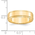 thumbnail image 5 of Finest Gold 6 mm 14KY Flat with Step Edge Band Ring, Yellow - Size 10, 5 of 5