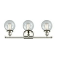 thumbnail image 3 of Innovations Lighting  Ballston Urban Beacon - 3 Light 26" Bath Vanity Light Matte White/Brushed Brass Finish, 3 of 5