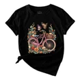 thumbnail image 2 of Playeras Deportivas Mujer Bicicletas Patrón Manga Corta Ocio, 2 of 8