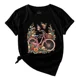 thumbnail image 2 of Playeras Deportivas Mujer Bicicletas Patrón Manga Corta Ocio, 2 of 8