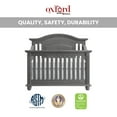 thumbnail image 6 of Oxford Baby London Lane 4-in-1 Convertible Crib, Arctic Gray, 6 of 12