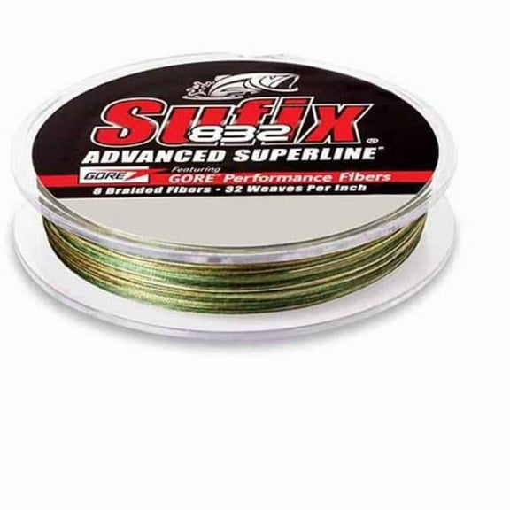Sufix 832 Braid 80 lb Camo 150 Yards Fishing Line