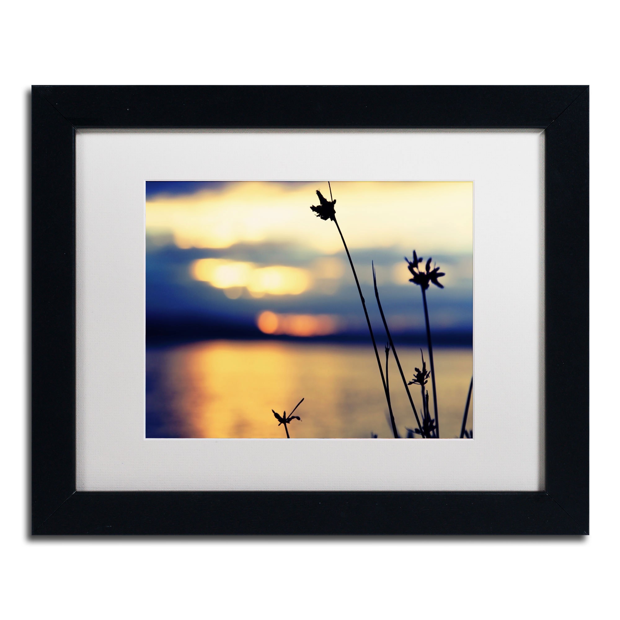 Trademark Fine Art "Sunset Thoughts" Canvas Art by Beata Czyzowska Young, White Matte, Black Frame