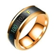 thumbnail image 2 of mtvxesu Rings Fashion New Physical Intelligent Temperature Couple Ring Mood Display Ring Sale, 2 of 3