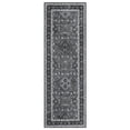 thumbnail image 2 of GlowSol 2'x6' Runner Rug Vintage Floral Rug Runner Kitchen Hallway Moroccan Trellis Runner Rug Anti-Slip Runners for Laundry Room, Black, 2 of 7