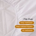 thumbnail image 6 of Lavish Cover Ultra Soft Waterproof Fitted Sheet, Washable Mattress Cover for Home, Hotel(Full, White), 6 of 9