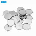 thumbnail image 3 of Unique Bargains Pendant Trays, 30 Pack 316 Stainless Steel 25mm Round Bezel Trays Pendant Base with 2 Rings, 3 of 6