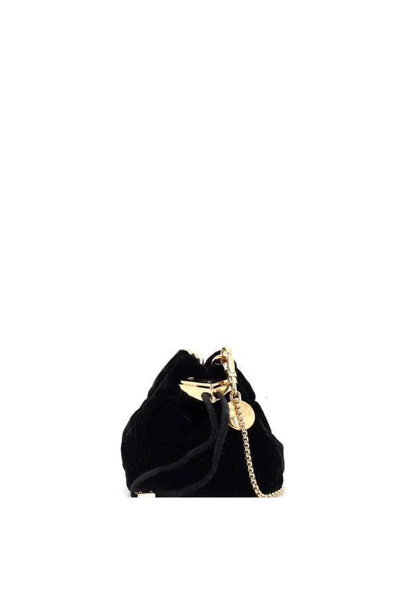 Pre-Owned Triangle Logo Drawstring Pouch Bucket Bag Velvet Mini By Rebag