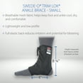 thumbnail image 3 of Swede-O Trim Lok Ankle Brace, Laced, Reinforced, Lightweight Breathable Mesh, for Football, Soccer, Black, Small, 3 of 5