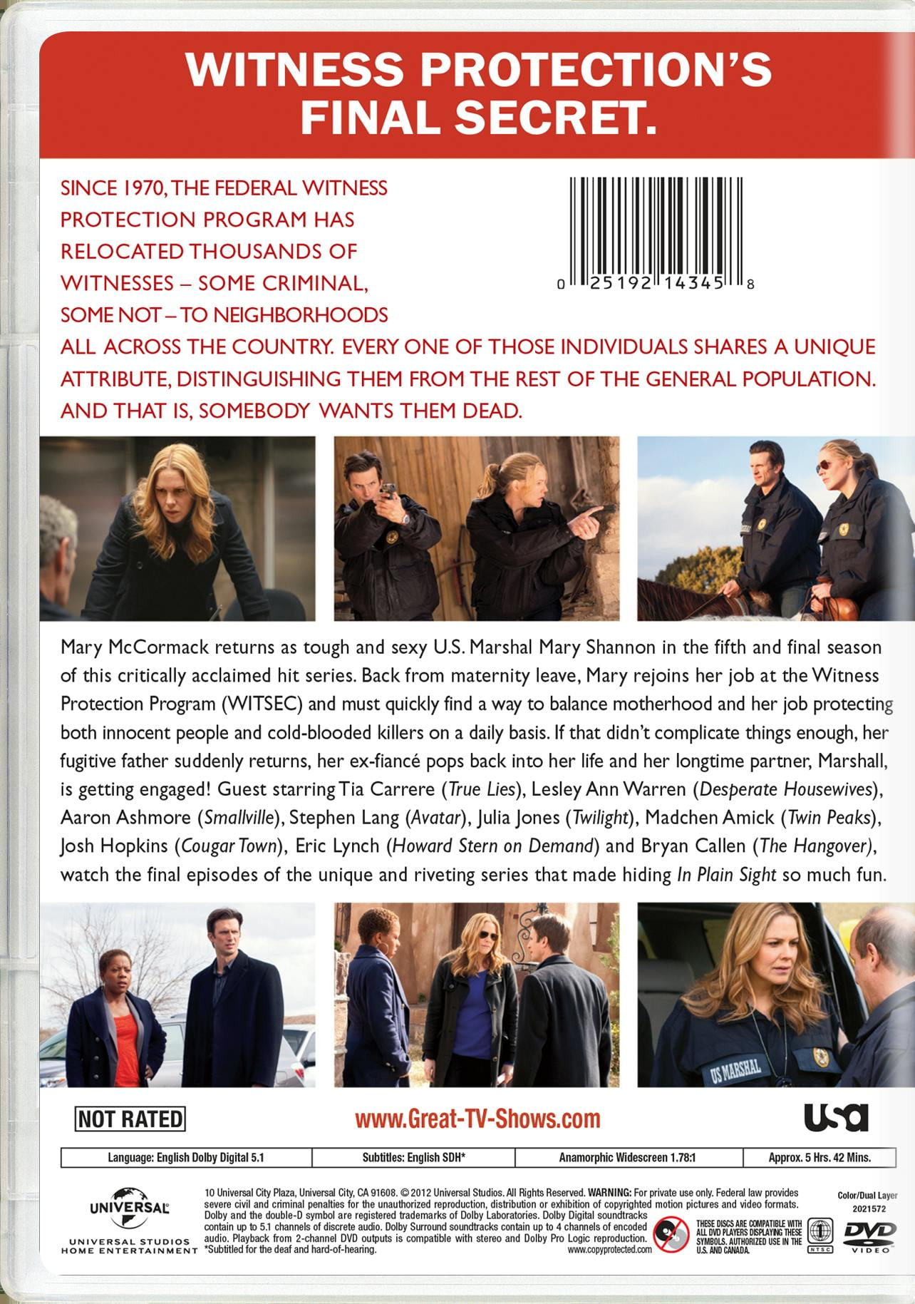 その他 In Plain Sight: Season Two/ [DVD] Amazon.com: In Plain Sight: Season 2 : Mary McCormack, Frederick