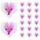 thumbnail image 5 of Vorcool 20pcs 9cm mariposas artificiales orquídeas de seda cabezas de flores realistas para la decoración de bodas en el hogar, 5 of 7