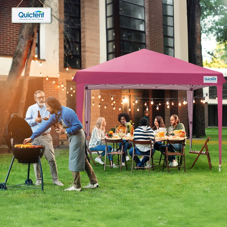 Quictent 7.8x7.8FT Pop Up Canopy Tent Adjustable Height Instant