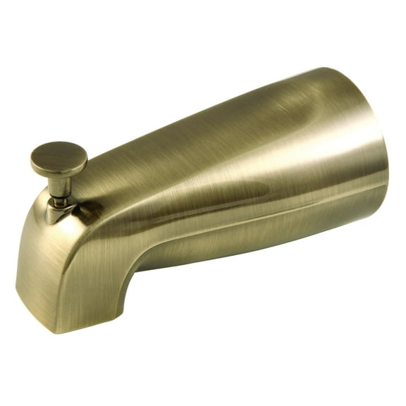 Kingston Brass K188A3 5-1/4 inch Zinc Tub Spout with Diverter in Antique Brass Finish